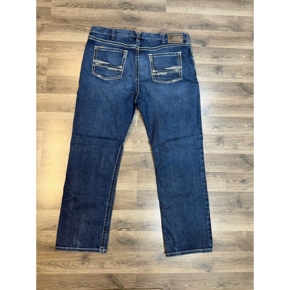 Ariat M4 Low Rise Boot Cut Jeans Mens 44x34 Medium Wash Denim Stretch